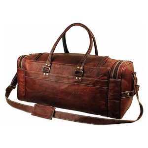 Bolsa de Viaje de Cuero Genuino para Hombre, de Alta Calidad, Ecológica, Personalizable, de 50-70L, Estilo Vintage, para Gimnasio, Fin de Semana o Viajes Cortos - Product Image 2