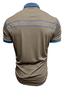 ผ้าพรีเมียมสั่งทำพิเศษสำหรับเสื้อยืดผู้ชาย ระบายอากาศได้ดี ผ้าฝ้าย 100% สำหรับเสื้อกอล์ฟ พิมพ์ลายลำลอง กันยับ - Product Image 5