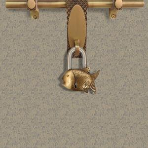 Cerradura de Seguridad de Latón Hecha a Mano con Forma de Pez, Estilo Vintage, con Llaves, Cerradura Decorativa para el Hogar, Templo u Oficina - Product Image 6