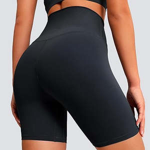 Shorts Deportivos Transpirables de Cintura Alta para Mujer, con Bolsillos, Material de Poliéster/Nailon, para Gimnasio y Yoga - Product Image 5