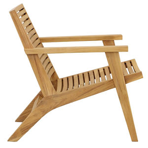 Meubles d'extérieur en teck, ensembles de canapés modernes en teck imperméables, ensemble de canapés en teck massif - Janine - Product Image 4