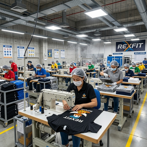 เสื้อยืดพิมพ์โลโก้สกรีนสีพื้น - Product Image 6