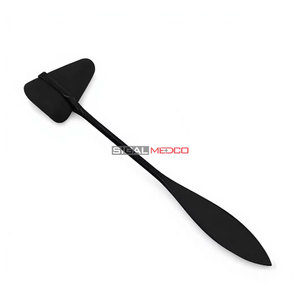 Marteau de réflexes Taylor noir de 7,5 pouces, instrument médical chirurgical en acier inoxydable de qualité allemande pour examen neurologique - Product Image 2