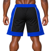 Shorts en molleton noir et bleu roi pour hommes Phi Beta Sigma, collection D9, broderie de lettres grecques, cordon de serrage, short décontracté athlétique, bermuda