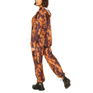 Ensemble jogging deux pièces personnalisé 2026 pour femme, imprimé intégral, survêtement en coton/polyester, tenue décontractée - Product Image 2