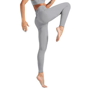 Legging de sport d'hiver uni à imprimé sans couture, pour yoga, course, entraînement et fitness, collant de compression taille haute pour la gym, extensible dans les quatre sens - Product Image 4