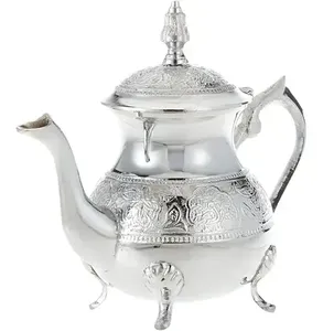 Cafetera Turca/Griega/Árabe Antigua de Cobre con Asa de Madera, para 4 Porciones, Cafetera para Estufa con Asa de Madera - Product Image 1