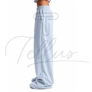 New Casual Fleece Womens Flared Sweatpants Oversize Straight Pants Baggy <b>Trousers</b> Women 2026 - Product Image 4