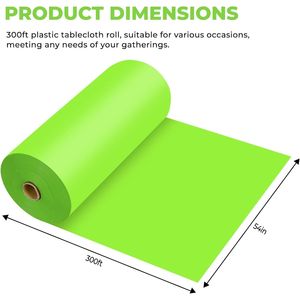 Rotolo di Tovaglia in Plastica Usa e Getta Premium per Tutti i Tipi e Forme di Tavoli - per Decorazioni e Articoli da Tavola per Feste - Product Image 1