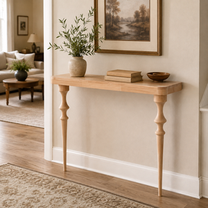 Modern Narrow <b>Console</b> <b>Table</b> for Small Spaces-Multi-functional Wood Design for Living Room Bedroom Entryway - Product Image 3