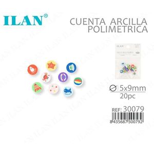 Perline in Argilla Polimerica Ilan 1.5x9mm 20pz Tema Marino - Product Image 1