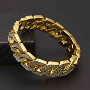 20mm Iced Out Diamond <b>Bracelets</b> Exquisite Iced Out Cuban Link <b>Bracelet</b> Moissanite Diamond Iced Out <b>Bracelets</b> with VVS Clarity - Product Image 1