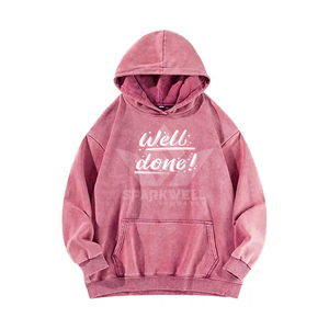 Sudadera con Capucha Unisex Estampada Well Done, Verde, Oversize, de Algodón French Terry, Informal, para Otoño - Product Image 5