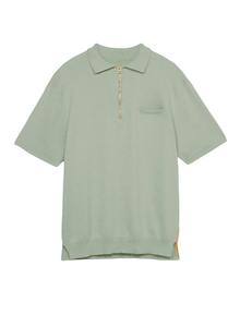 Casual <b>Gothic</b> Short Sleeve Turn Collar Slim Fit Men Solid Canvas Breathable Pocket Design Custom Logo Sublimation 240g <b>Shirt</b> - Product Image 6