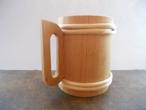 Mug en bois nordique artisanal avec poignée, écologique, réutilisable, vaisselle pour la maison, provenant de l'Uttar Pradesh, Abdul Royal World Export - Product Image 6