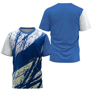 เสื้อยืดผู้ชายแบบซับลิเมชั่นด้านหน้า ผ้าฝ้ายฟลีซ 100% น้ำหนัก 300 กรัม ระบายอากาศได้ดี คุณภาพพรีเมียม รับผลิตแบบ OEM/ODM ขายส่ง - Product Image 1