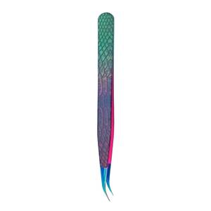 Pince à épiler chirurgicale Morje en acier inoxydable de précision avec pointe lisse et revêtement arc-en-ciel, longueur 10 mm pour une application précise - Product Image 6