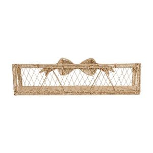 Cute <b>Bow</b> Rattan Wall Hanging Shelf Kids Room Mesh Floating Basket Toys Books Organizer Display <b>Holder</b> Home Decor Wholesale - Product Image 3