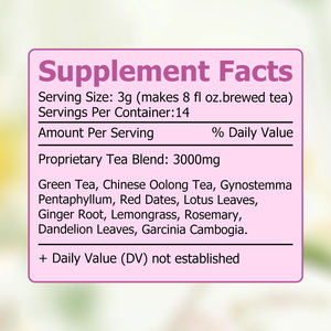 Té Verde Estimula el Sistema Inmunológico Acelera la Quema de Grasa Promueve la Pérdida de Peso Té de Alta Calidad Té Detox de 14 Días - Product Image 6