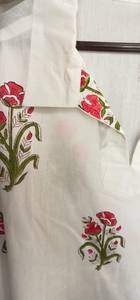 Chemise décontractée pour homme, coupe ample, imprimé floral dessiné à la main, manches longues, col rabattu, respirante, 100% coton, été, ODM - Product Image 6