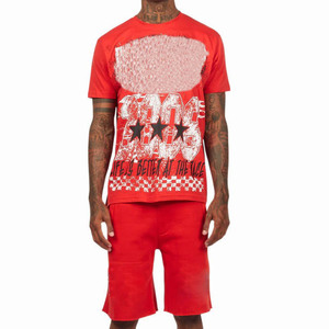 Ensemble t-shirt et short pour homme, pour le sport et l'entraînement, tenue de sport en deux pièces pour la salle de sport, la remise en forme, l'entraînement quotidien - Product Image 6