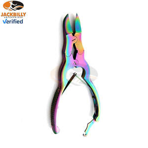 Coupe-ongles robuste professionnel en acier inoxydable double action de 6 pouces, couleur arc-en-ciel, pour podologie, ongles épais et mycosés, et usage bébé - Product Image 6