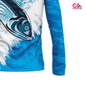 Camiseta de Pesca de Manga Larga de Secado Rápido Hecha a Medida, Camisetas Impermeables, Ropa Deportiva, Sublimación Completa, Algodón Poliéster, Camisetas para Hombre - Product Image 6