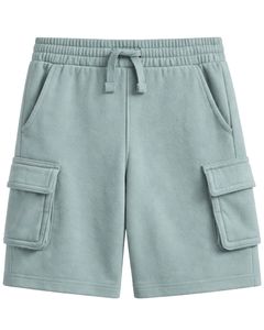 Seafoam Green Mens Cargo Shorts Elastic Waist Drawstring Streetwear Cargo Shorts With Side Pockets Casual Summer Shorts Custom - Product Image 1
