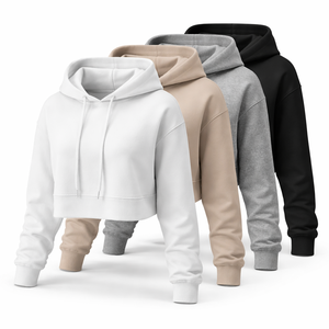 Sudaderas Cortas para Mujer al por Mayor - Diseños Elegantes Disponibles |   Fabricante OEM Personalizado al por Mayor - Product Image 3