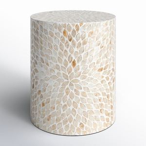 High Quality Handmade Resin/MDF Board <b>Stool</b> Inlay Side Table Eco-Friendly Foldable Durable Antique Coffee Table Living Room - Product Image 2