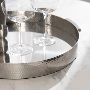 Assiette de service ronde en verre, design minimaliste, vaisselle et assiettes de couleur unie au meilleur prix - Product Image 1