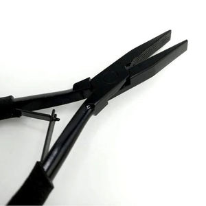 MIANBRO ENTERPRISES Pinces et outils multifonctionnels en acier inoxydable noir mat pour extensions de cheveux à usage commercial - Product Image 5