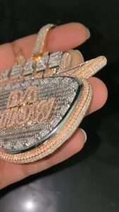 Collar con Colgante de Diamante Moissanite Estilo Hip Hop para Hombre, Joyería de Moda Brillante para Fiestas y Uso Diario - Product Image 3