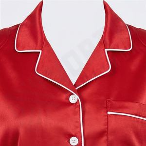 Ensemble de pyjama en soie printemps-été pour femme, tenue de nuit sexy en satin, ensemble de vêtements de détente amples pour femme, qualité supérieure - Product Image 4