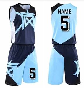 Conjunto de Uniforme de Baloncesto con Estampado por Sublimación, Material 100% Poliéster, Venta Especial, Camiseta sin Mangas y Pantalones Cortos - Product Image 1