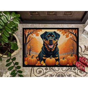 Rottweiler Fall Doormat Non Slip Washable Low Pile 24H X 36W <b>Indoor</b> Outdoor Entryway <b>Mat</b> for Front <b>Door</b> 24H X 36W - Product Image 3