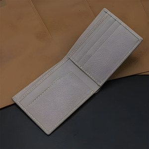 Men's Leather Premium Grey Bi-Fold <b>Wallets</b> Multi Compartment Card Holder Slim Purse Casual Daily Cash <b>Photo</b> ID Window Organizer - Product Image 5