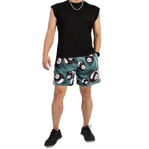 Pantalones Cortos Deportivos de Malla para Hombre con Diseño Gráfico Personalizado de Bolas de Billar (8 Bolas), Transpirables, para Baloncesto y Actividades de Verano - Product Image 1