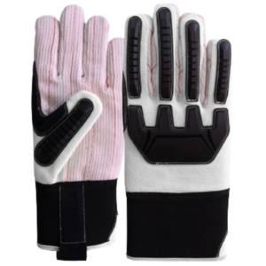 Gants de mécanicien en néoprène de qualité supérieure, résistants aux chocs, avec injecteur TPR en velours côtelé, protection des mains pour la sécurité au travail - Product Image 6