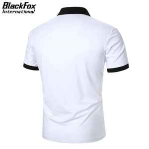 เสื้อโปโลผู้ชาย OEM ODM ทรงเข้ารูป ผ้าฝ้าย 100% ระบายอากาศดี แขนสั้น สีพื้น เรียบง่าย สไตล์ลำลองสำหรับธุรกิจ - Product Image 2