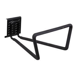 Grand crochet à boucle pour rangement de garage et atelier, support mural en acier robuste, capacité de charge de 45 lb, couleur noire GAPGAR007 - Product Image 1
