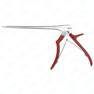 Instrument chirurgical, forceps Ferris Smith Kerrison, rouge, 8 pouces, jusqu'à 1 mm, manche recouvert de silicone - Product Image 1