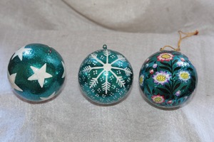 JBM Handmade Plastic Green Lemon <b>Christmas</b> Ball 6cm Painted Environment-Friendly Hanging Decoration <b>Boxed</b> Mall Decorations - Product Image 3