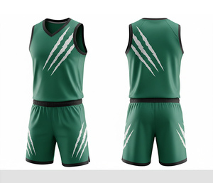 Uniforme de basket-ball personnalisé avec logo, sublimation, jersey et short en polyester respirant à séchage rapide, vêtements de sport d'équipe pour hommes, femmes et jeunes - Product Image 2