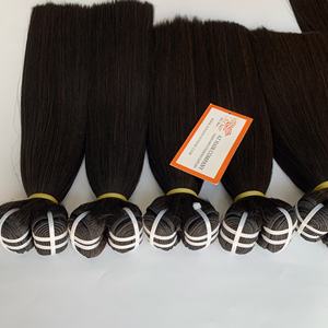 Tendance chaude pleine longueur et lisse couleur noire os trame droite pleine cuticule alignée prix bon marché Extensions de cheveux longue durée de vie - Product Image 5