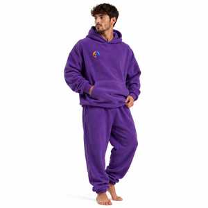 Traje de lana extragrande para hombre, ofrece material de lana cálido, ajuste holgado y cómodo, tacto suave y calor acogedor para uso casual, OEM - Product Image 6
