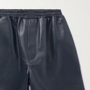 Pantalones Cortos de Cuero Genuino 100% para Hombre, de Alta Calidad, con Logotipo Personalizado, Formales, de Cintura Media, de Secado Rápido, Transpirables, con Bolsillos, Venta al Por Mayor - Product Image 2