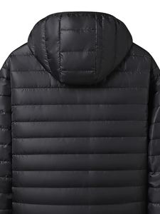 Fully Customized Men's Waterproof Canvas Puffer <b>Jackets</b> Polyester Wadding Filled Winter DDP Shipping - Product Image 3