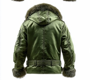 เสื้อแจ็คเก็ตหนังขนสัตว์คุณภาพสูงสำหรับผู้ชาย - Product Image 4