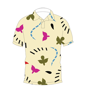 เสื้อโปโลพิมพ์ลายผีเสื้อแบบลำลองสำหรับบุรุษแขนสั้นแฟชั่นฤดูร้อน - Product Image 4
